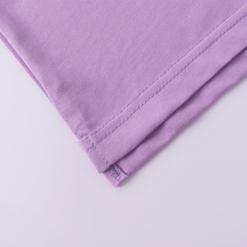 Image of Noomelfish Girls Short Sleeve Heart Pocket T-Shirts Casual Cotton Tee Tops Blouse (5-12 Years)