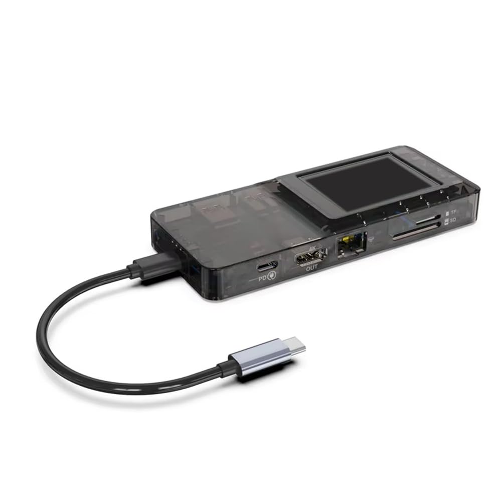 Estación de acoplamiento con consola y teclas macro para USB-C PD