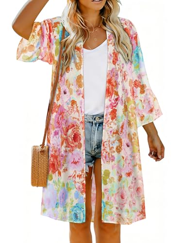 Image of Swimsuit Coverups for Women Sarong Beach Bikini Wrap Sheer Short Skirt Chiffon Scarf for Swimwear