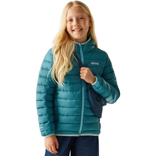 Regatta Niños Hooded Marizion acolchado a tabiques chaqueta agua repelente aislado Winter abrigo
