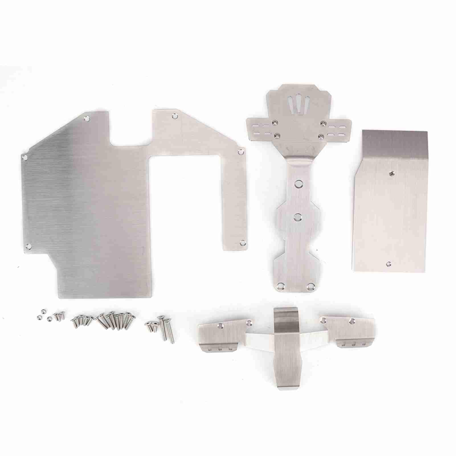 Holigie Stainless Steel Armor Protection Kit,for TRAXXAS 1/7 UDR RC Car including front chassis guard and rear bumper accessories