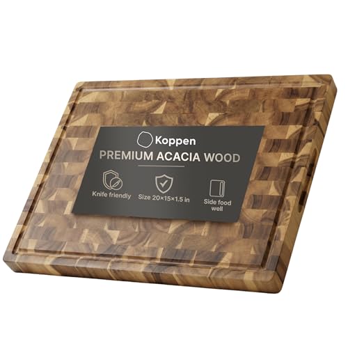 Tabla de Cortar de Madera Acacia Grande 50.8x38.1x3.81cm miniatura 1