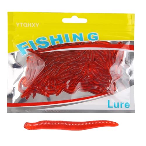 Señuelos de de Agua Salada, señuelos de de Agua Dulce | Silicón Mosca Lures Lake Catfish Cebo - Estantes de de lombrices Falsas Flexibles para baskarp bagre brema