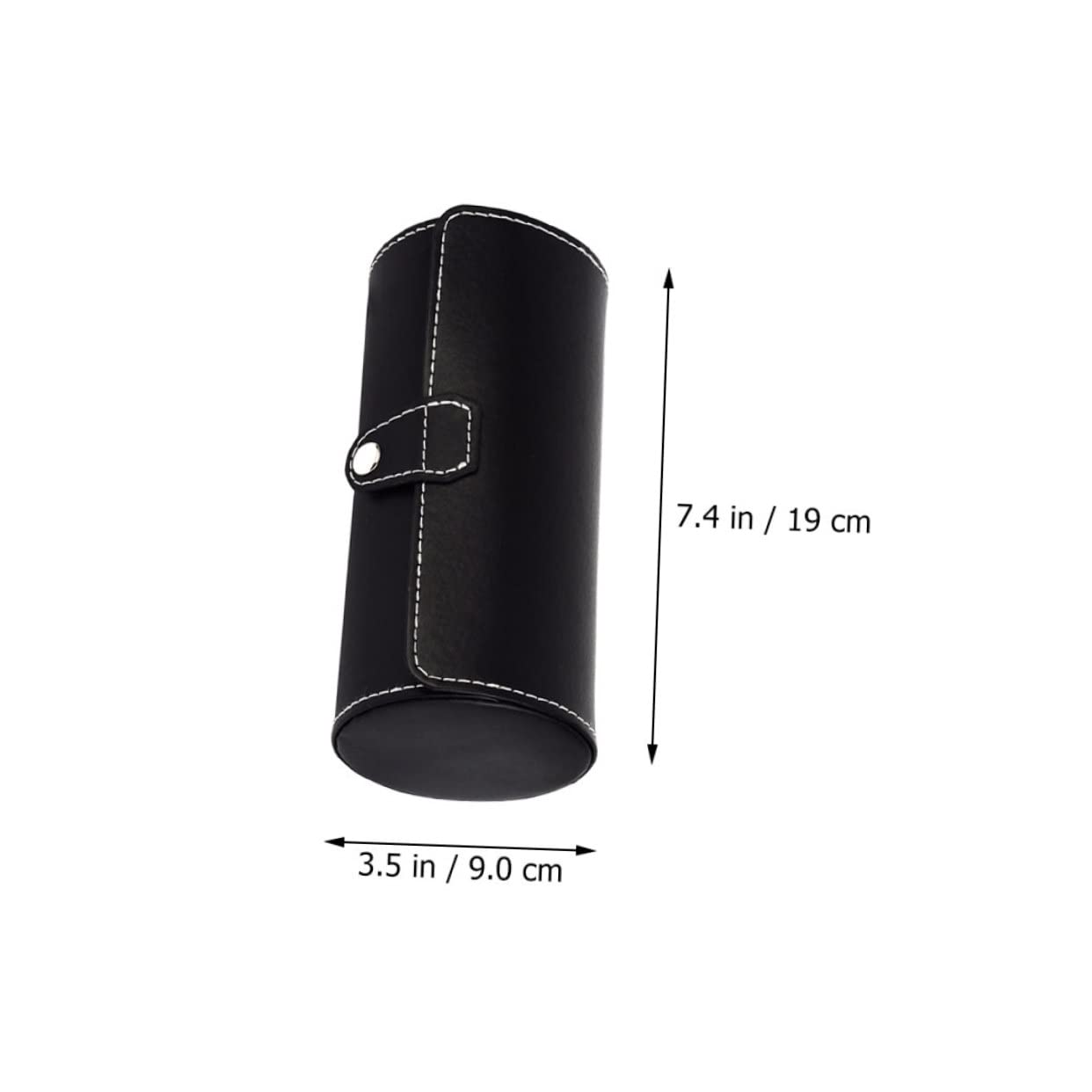 FRCOLOR Boîte à Montres Légère et Imperméable Portable en PU, 2 Pièces Style Simple pour Voyages et Déplacements Professionnels