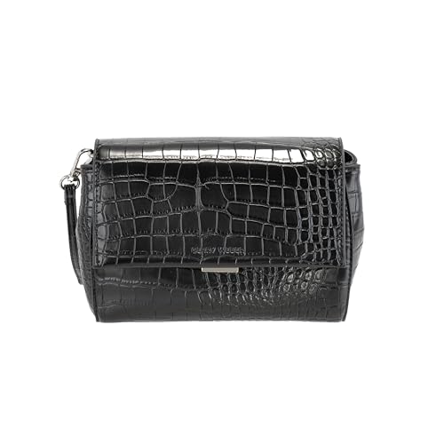 Sac bandoulière GERRY WEBER Festive Croco noir aux finitions premium