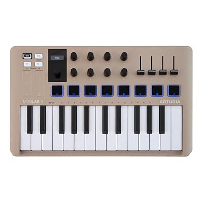 Arturia MiniLab 3 Universal MIDI Controller, Champagne