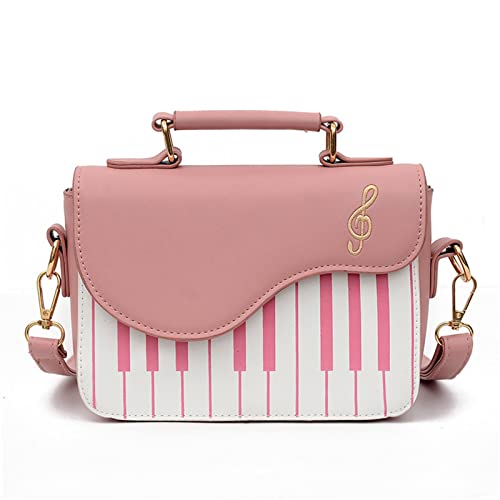 Unique Piano Crossbody PU Leather Note Shoulder Bag Purse