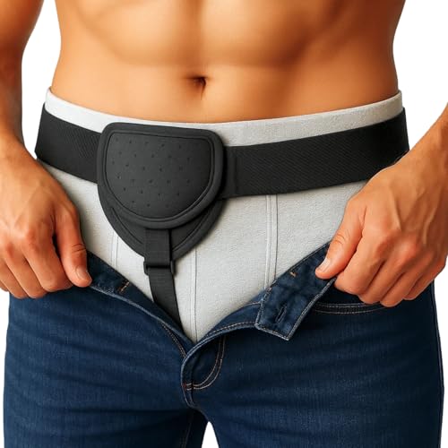 Durchbruch Hernia Belts for Men - Adjustable Inguinal Hernia Belt & Hernia Support for Men, Comfortable Truss for Groin and Abdominal Support, Breathable Fabric, Discreet Under Clothing