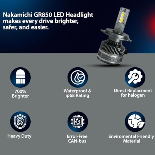 Image of OTO2EYE H7 LED Headlight Bulbs, 150W, 15000 Lumens, Super Bright Headlight, 6500K, LED Headlight Auto Conversion Kit for Car, Set of 2, (2 Years Warranty)