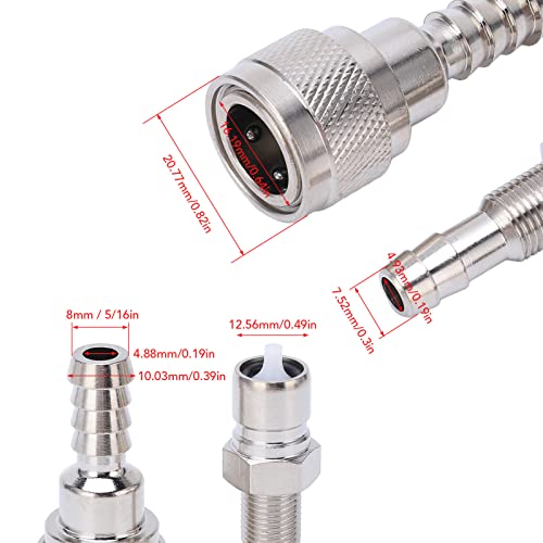 Connettore Tubo Carburante 2 Pezzi Connettore