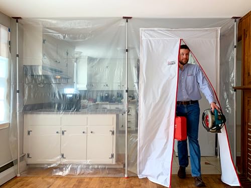 ZIPWALL ZipDoor ZDM Magnetic Door Kit, 1 Pack, White