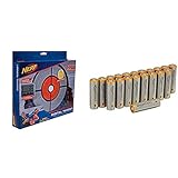 Nerf Elite Cible Electronique, 11509 & Amazon Basics Lot de 20 piles alcalines Type AA 1,5 V 2875 mAh (design variable)