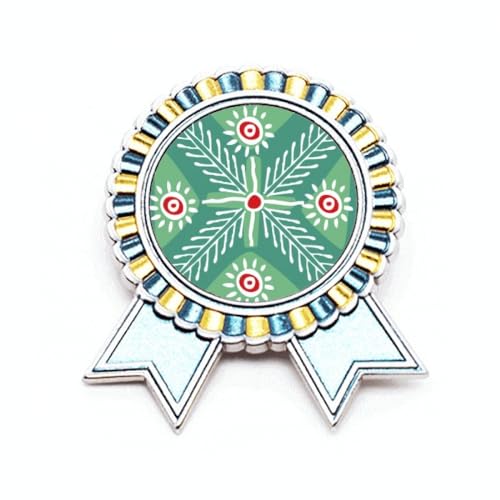 Broche Totems Mexico épi de blé vert symbole de nature et d'élégance