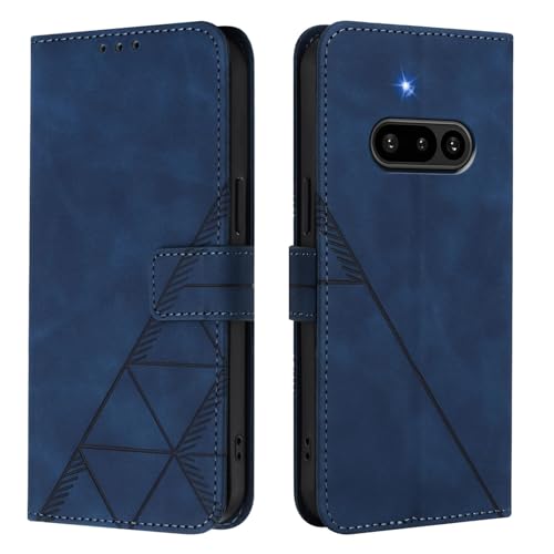 Étui portefeuille Nothing Phone 3A bleu pour ranger ses cartes et protéger l'écran