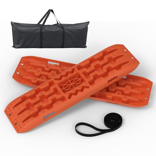 Heavy-Duty 41" Off-Road Traction Boards with Jack Base & Storage ...