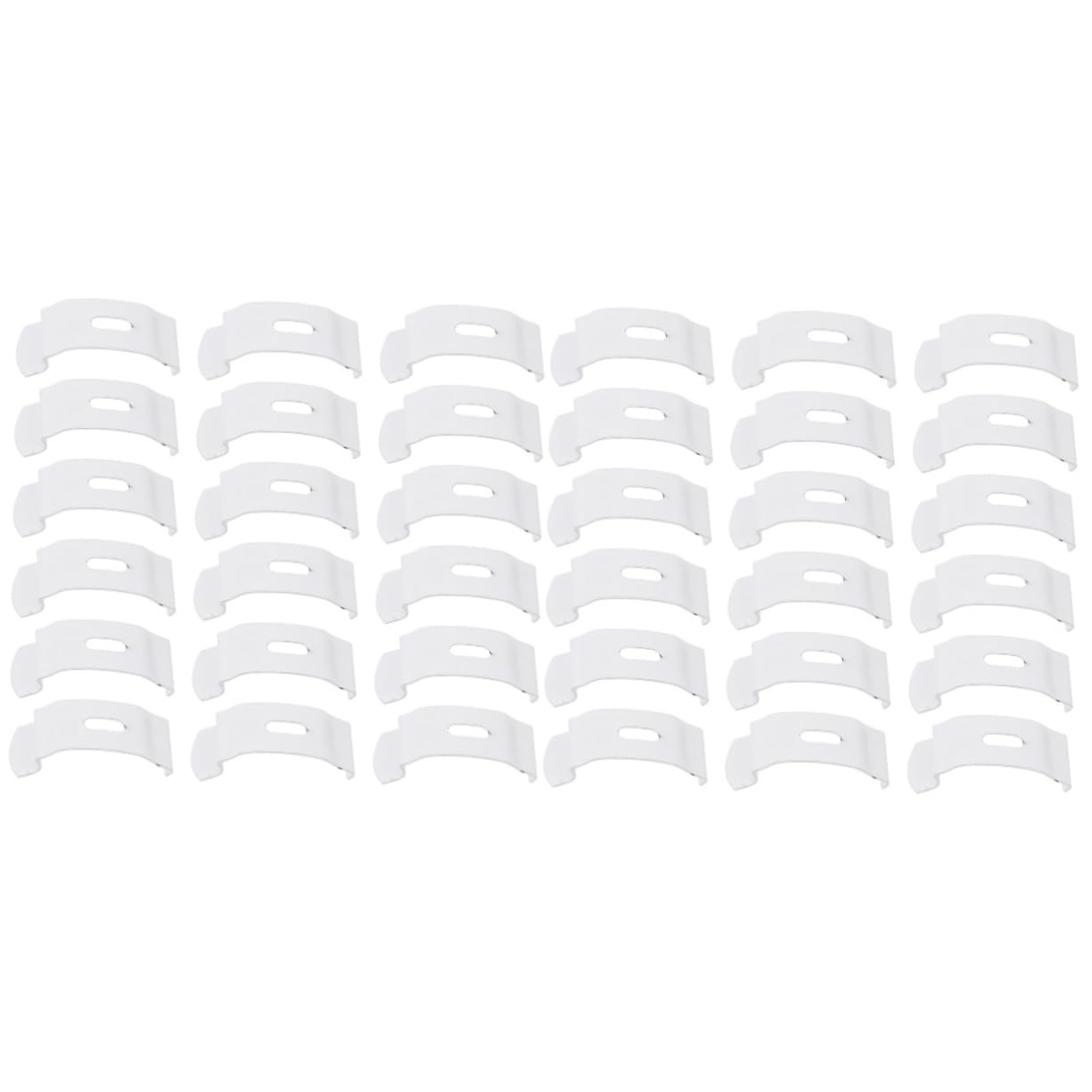 ABOOFAN 40pcs Vertical Curtain Fixed Plates for Easy Installation Blinds Accessories Smooth for Curtain Types Sturdy Design