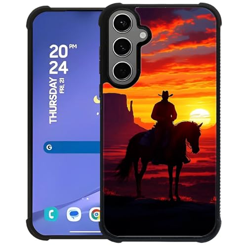Coque Samsung S24/S25 Plus CARLOCA motif cowboy en silicone TPU