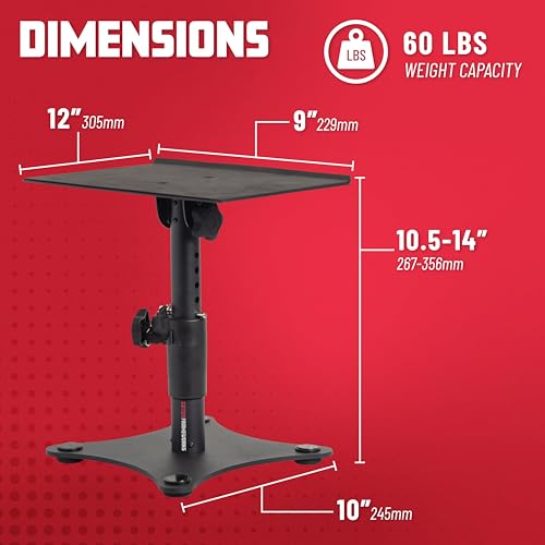 Gator Frameworks Desktop Studio Monitor- und Lautsprecherständer - 2er-Set (GFWSPKSTMNDSK)
