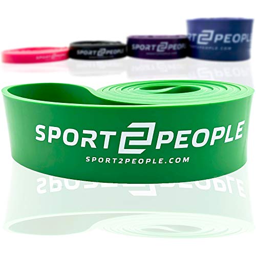 Fitnessband als Klimmzughilfe für Klimmzugtraining – Elastische Fitnessbänder – Widerstandsband mit Schlaufe für Powerlifting, Dehnungen,