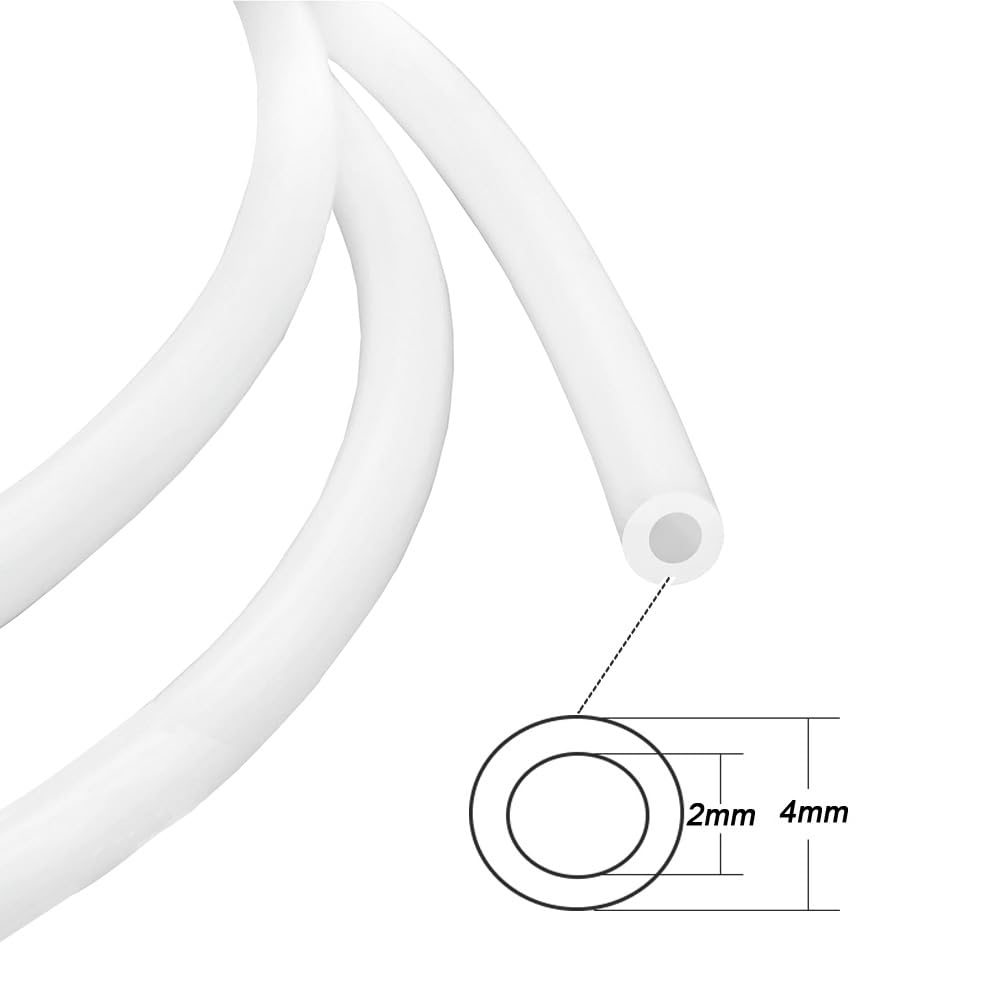 Rura teflonowa do drukarki 3D PTFE, 1 m, z 4 łącznikami pneumatycznymi PC4-M6 i 4 sztukami łączników pneumatycznych PC4-M10