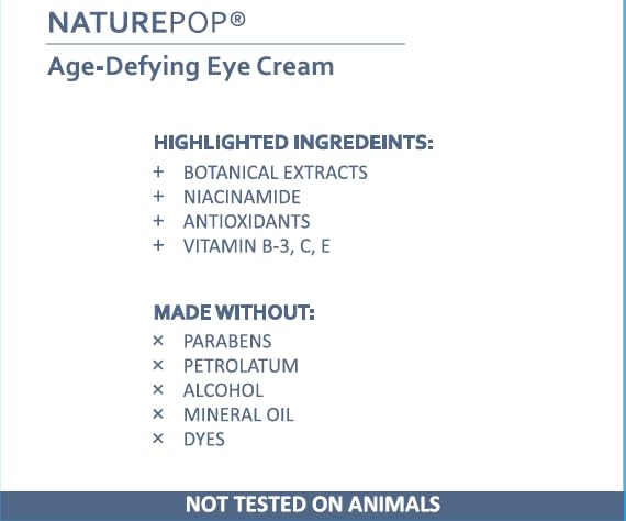 Age-Defying Eye Cream With Vitamin C&E | Daily Under Eye Cream for Dark Circles & Puffiness, Anti Aging Line Smoothing with 10 Botanical Extracts + Niacinamide + Antioxidant | Made in Korea (30g) - Image 2