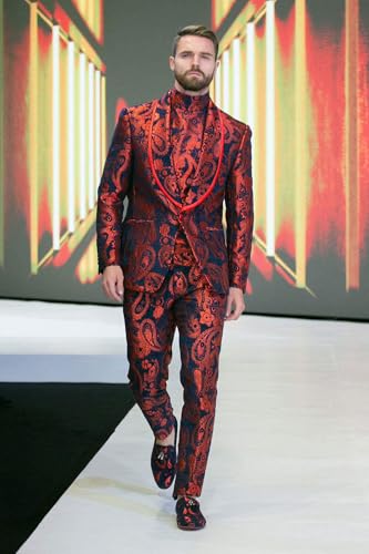 Barabas Men Paisley Floral Print Design Luxury Pants 2CP31012