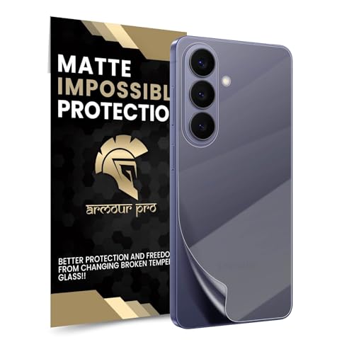 Image of ArmourPro Matte Back Screen Protector for Samsung Galaxy S26, Premium Ultra Thin TPU Back Membrane Guard, Anti-Glare, Bubble-Free, Edge to Edge Coverage, Fingerprint Friendly | 1 Pack