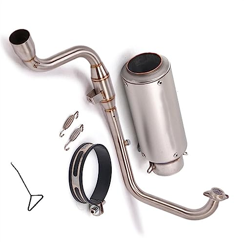 スリップオンオートバイ排気システムエスケープ修正されたフロントミドルリンクパイプ 51 ミリメートルマフラー DB キラーに適合するGSX150F ジクサー155