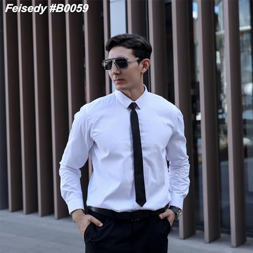 Image of FEISEDY Sunglasses Men Square Aviator Frame UV400 Sun Glasses Driving Running Fishing Golf Hiking B0059
