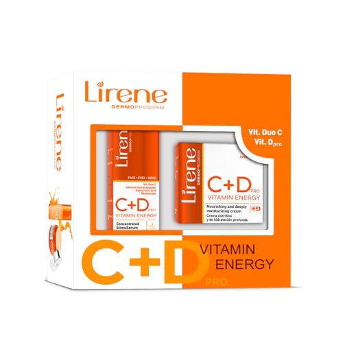 Lirene C + D pro VITAMIN ENERGY. Concentrated StimuSerum. Day/Night. Face, Eyes, Neck. 1 FL OZ