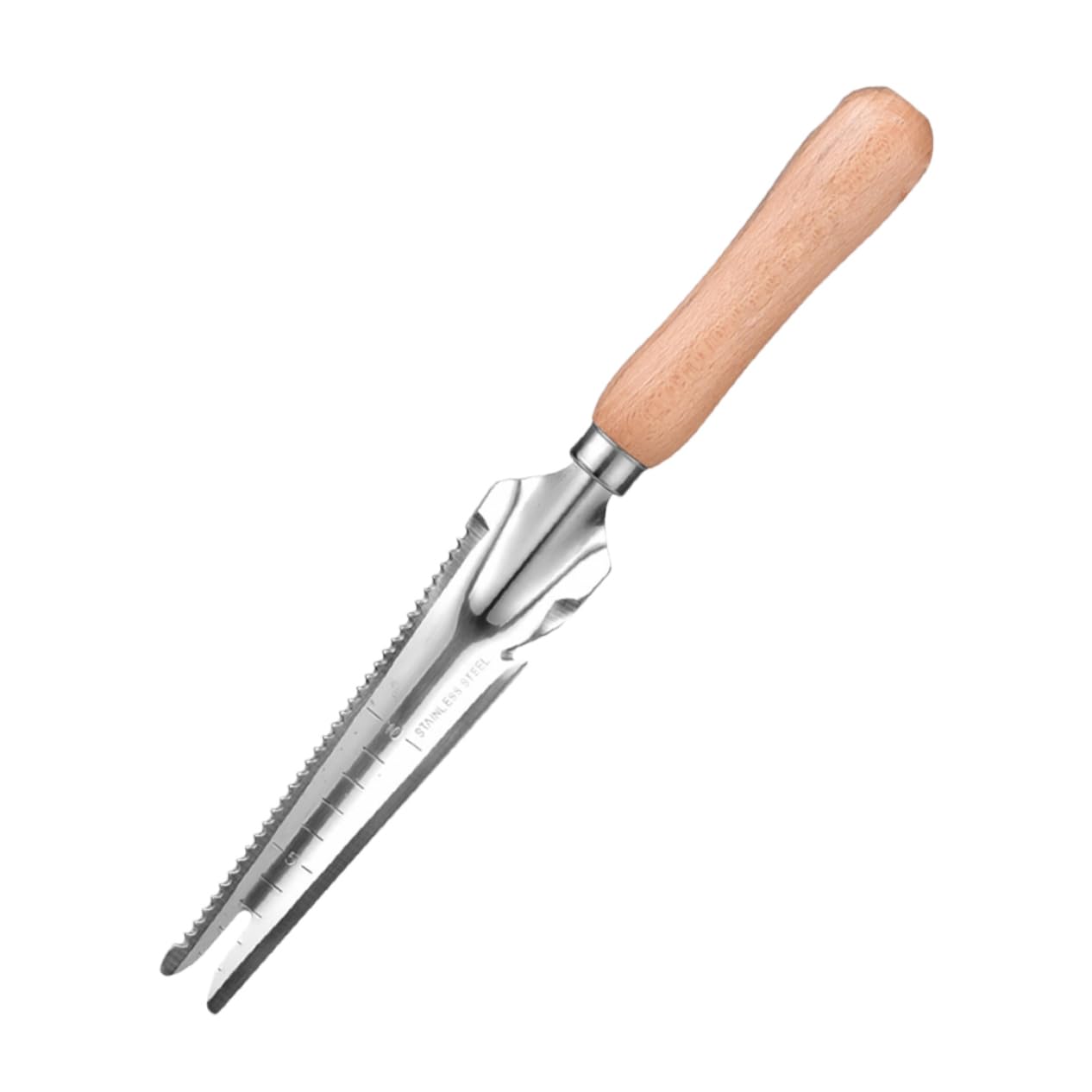 JOINPAYA Manual Weeder Tool with Ergonomic Handle Stainless Steel Weeding Shovel for Garden Use Lightweight and Gardening Tool for Efficient Grass Removal