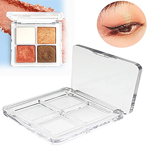 3 Pcs Empty Lipstick Palette 4 Grids Eyeshadow Palettes Empty Makeup Palette Painting Palette Box With Aluminum Trays And Double-Sided Tapes For Lip Balm Eyeshadow Powder Blusher Highlighters #TOP2