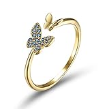 schmetterlingsring stahnsdorf Elegantes Design: Niedliche und schöne Schmetterlinge werden auf den Ring gesetzt. Modischer Luxusring. Der Schmetterling ist ein Symbol für Energie und Freiheit. Dieser Schmetterlingsring sieht in der Sonne sehr attraktiv aus! Handgemacht, guter Poliereffekt, moderater Preis, luxuriöses Aussehen, eingelegt mit AAAAA-Zirkonia, zarter Glanz.