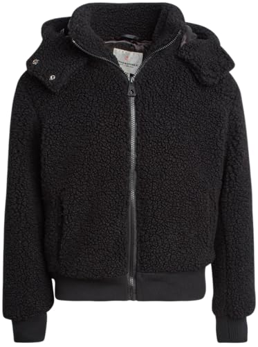 URBAN REPUBLIC Girls' Jacket - Cozy Sherpa Textured Yoga Zip Up Hoodie Jacket - Girls' Outerwear and Coats (7-16)