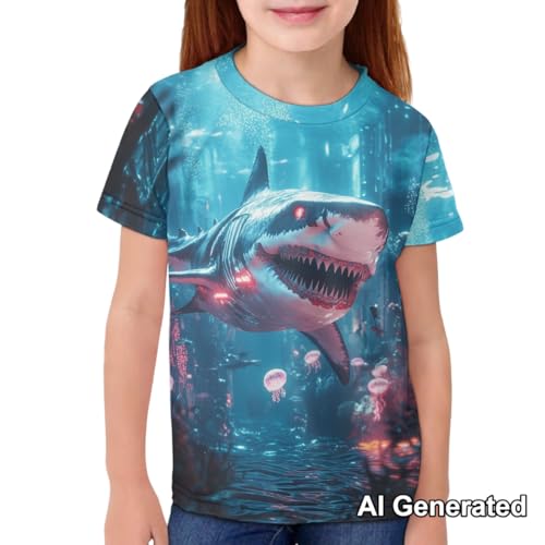 Image of Xhuibop Kids T Shirts for Boys Size 3-16 Girls Short Sleeve Sportswear Active Tops