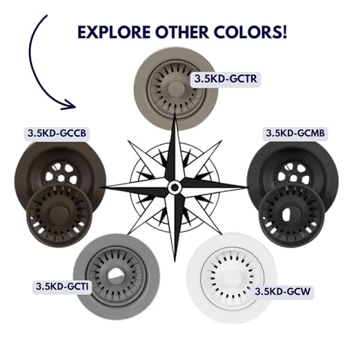 Ensamblaje de desagüe de colador para cocina 3.5 pulgadas miniatura 7