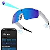Zigtik AI Smart Glasses with Camera, Polarized Sunglasses with Camera, UV400 Lens, ChatGPT Enabled, EIS Stabilization, Dual Mic Noise Canceling, IP54 for Cycling Hiking