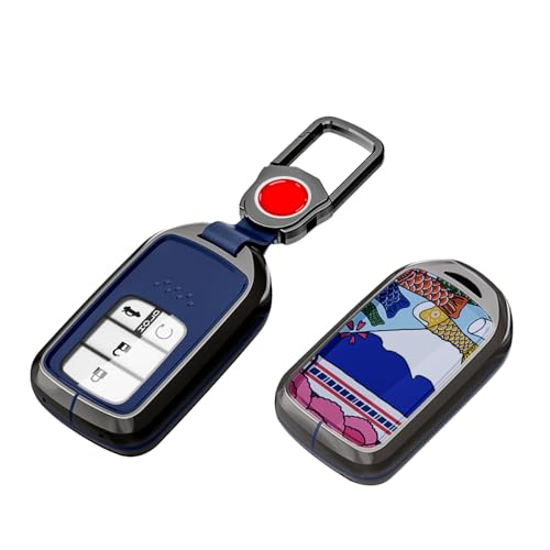 【MDee】 スマートキーケース ホンダに適用、Honda 4/5/6ボタンキーレスエントリー ホンダ2015 - アップシビックアコードフィットパイロットCR -Vオデッセイ,優質なTPU材料を使用して、耐衝撃、スクラッチ防止、和の美学を感 でファッショ
