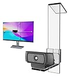 PlexiCam Pro V2 - Center Screen Webcam Mount | Position Any Webcam Anywhere on Any Device from Laptops to 32 Inch Screens | Tripod Gooseneck Teleprompter Alternative for Eye Contact with Audience