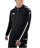 JAKO Herren Kapuzenjacke Striker 2.0, schwarz/weiß, L, 6819