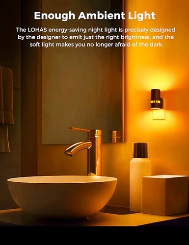 Image of L LOHAS LED Night Lights Plug into Wall, Dusk to Dawn Night Light