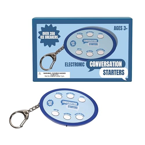 Electronic Conversation Starters Keychain - Audio Ice Breaker Game with