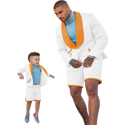 Tuxedo for Mens 2 Piece Men Suits Slim Fit Wedding Guest Suit Prom Dress Jacket Shorts Adult Men's Clothing