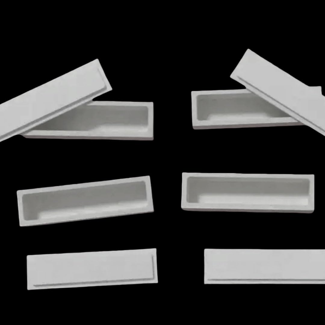 Tiegel aus hochreiner Bornitrid-Keramik – hochtemperaturbeständiger Isolierbehälter for die Industrie, 1 Stück(50x20x20mm With Lid)