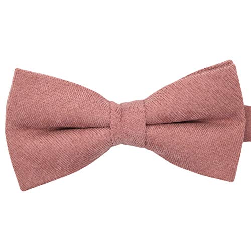 Ecravate - Noeud Papillon en velours côtelé (fines côtes). Vieux Rose Cover