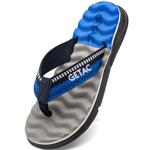 Opiniones de Talla 30 - los preferidos. 47 Getac CHANCLAS HOMBRE, SANDALIAS EVA Flip Flop Suela Antiderrapante, PANTUFLAS con Diseño Pata de Gallo con trenzado de mezclilla suave al tacto Suela gruesa impermeables Casuales...