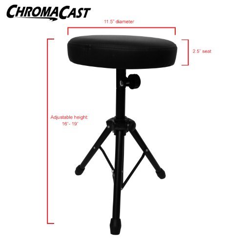 image for ChromaCast CC-DTHRONE Universal Drum and Keyboard Throne, 14x12 inches