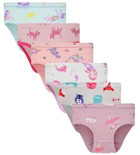 Image of Sladatona Little Girls'Soft Cotton Underwear Comfort Panties Toddler Briefs
