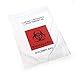 MediChoice Specimen Bag, Biohazard Printed, Zip Closure, Leak Resistant, Polyethylene, 2 Mil, 8 Inch x 10 Inch, Clear (Pack of 100)