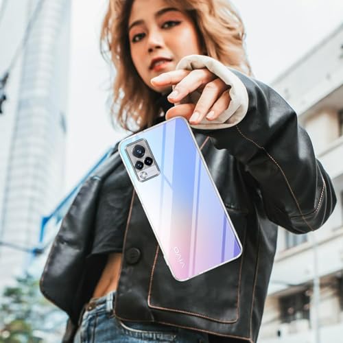 Image of Jkobi Back Cover for Vivo V21 | Vivo V21 5G (Silicone Clear Shockproof Case with Camera Protection | Soft and Flexible | Transparent)